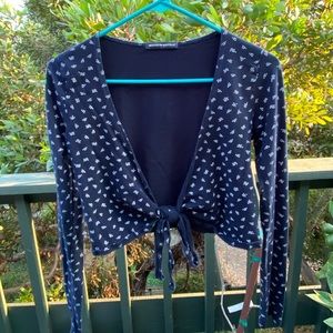 Brandy Melville Tie Front Top